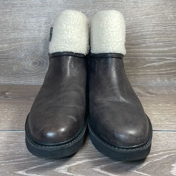 Timberland Kenniston Warm Fleece Lined Women’s Sz 11 Gray Sensor Flex Ankle Boot - Picture 2 of 10